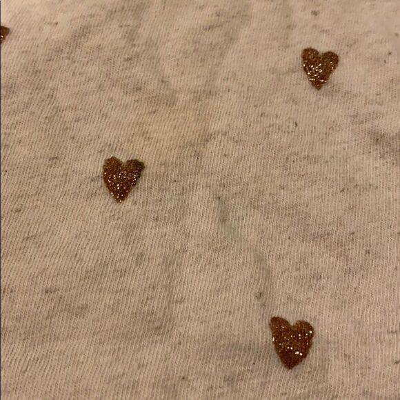 Zara Girls Light Pink with Mini Glitter Hearts Top - Picture 2 of 6